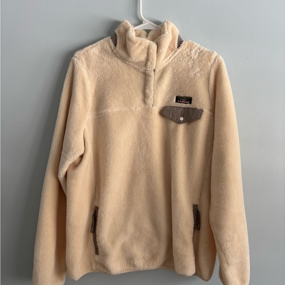 L.L. Bean Women’s Tan Fleece Jacket